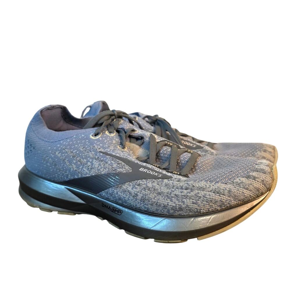 Brooks Levitate 3 Running Shoes Womens 9 Gray Blue Athletic Sneakers DNA AMP